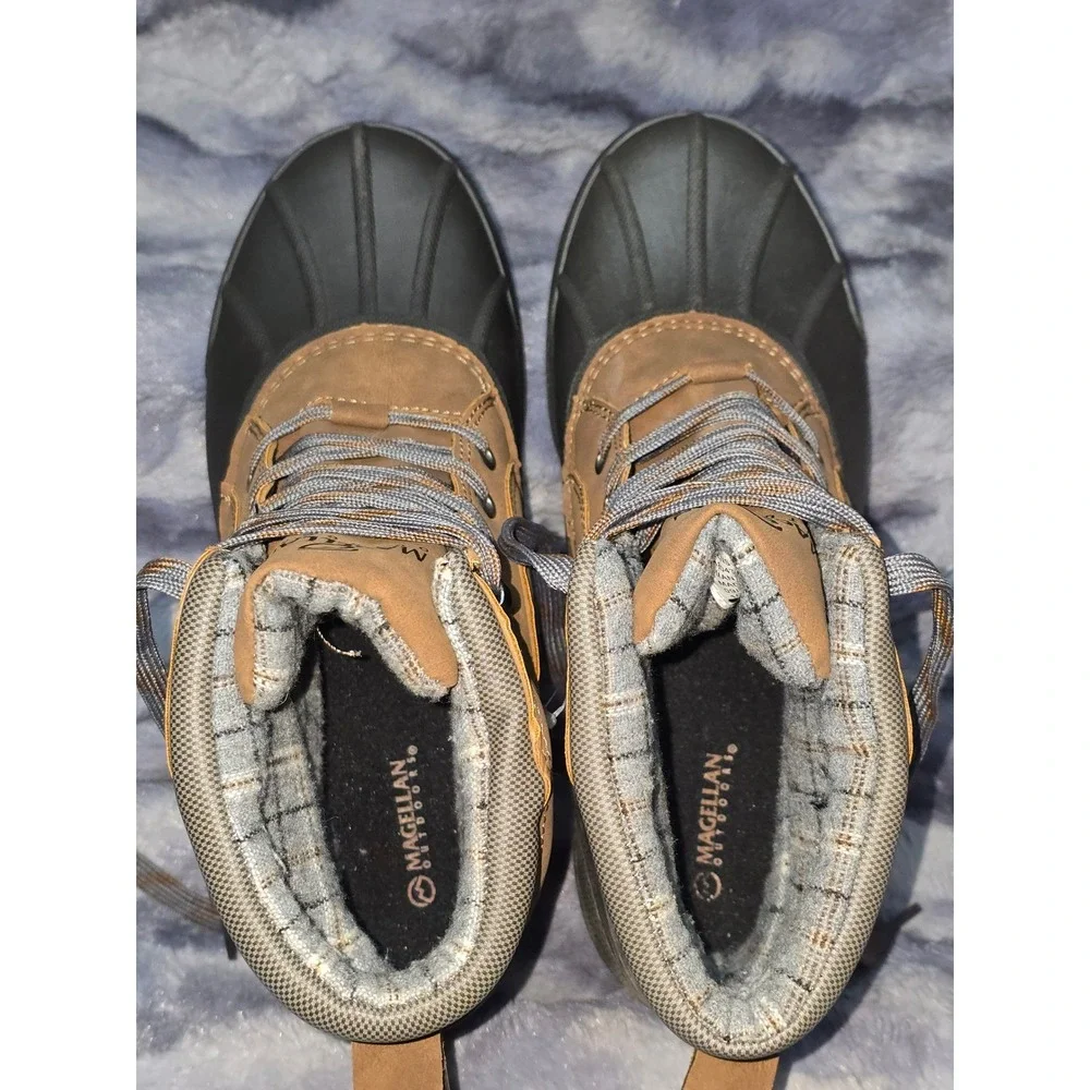 NEW Magellan Outdoors Mens All Weather Duck Boots Brown‎ Waterproof  Size 13